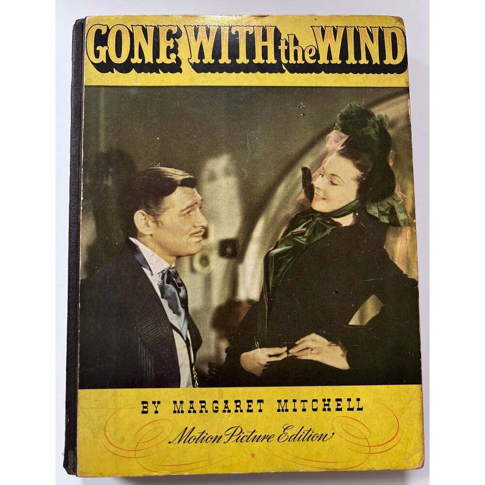RARE Color 1939 Gone with the Wind Book Clark Gable, Vivien Leigh, Leslie Howard
